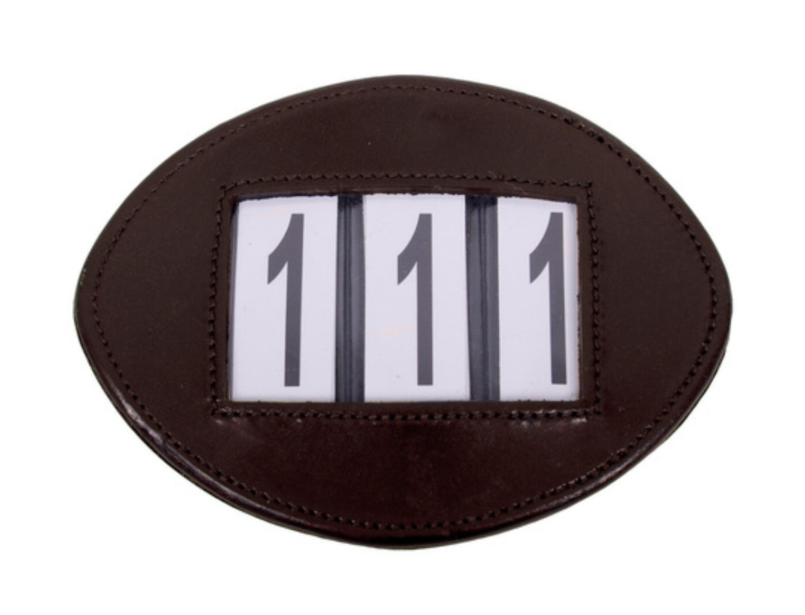 QHP Modeste bridle/saddle pad number - brown