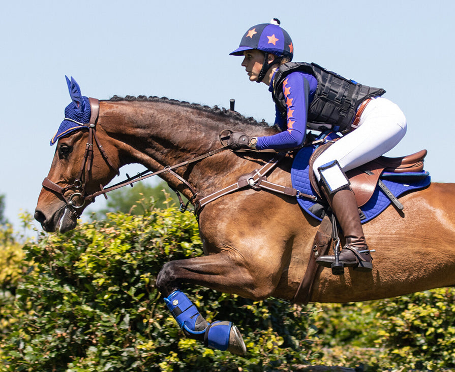 QHP Vegas jumping saddle pad - cobalt blue