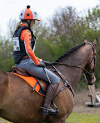 QHP Vegas cross country base layer & helmet cover - flame orange