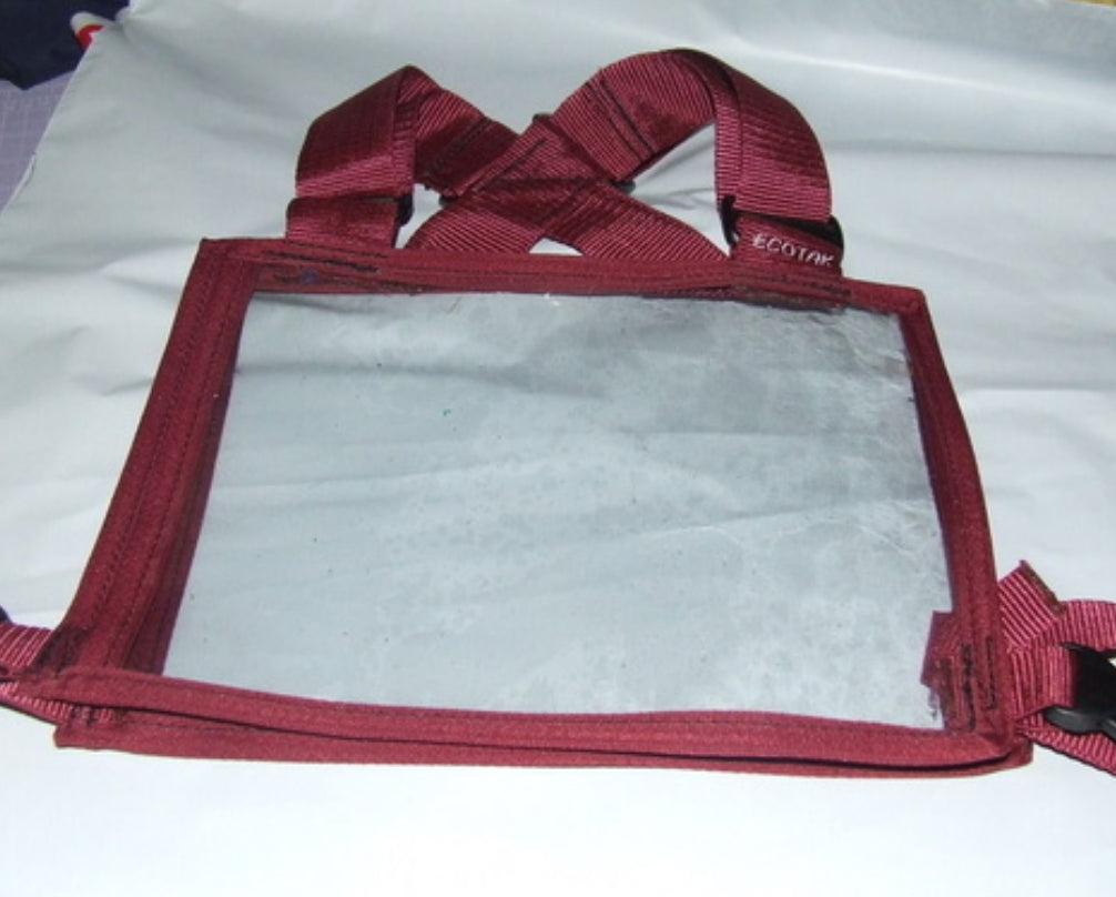Ecotak Cross Country/Endurance Back Number Holder - Burgundy