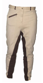 Ecotak 2 tone beige & brown jodhpurs