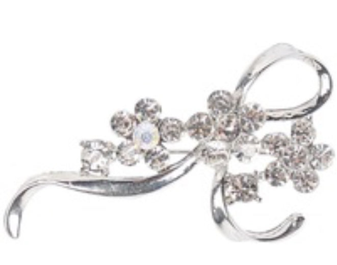 Harry's Horse Silver Stock Pin - Flower Bow