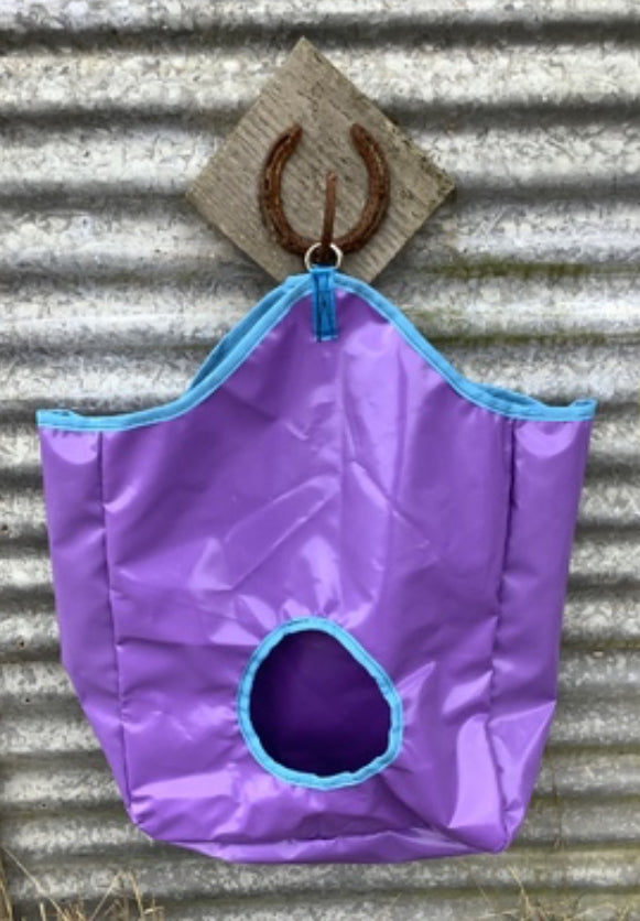 Ecotak PVC Hay Bag - Purple & Aqua