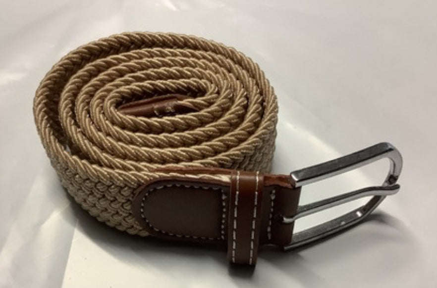 Ecotak Stretchy Webbing Belt - Beige