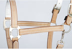 Harry's Horse Cremello Beige Leather Halter/Headstall - Full