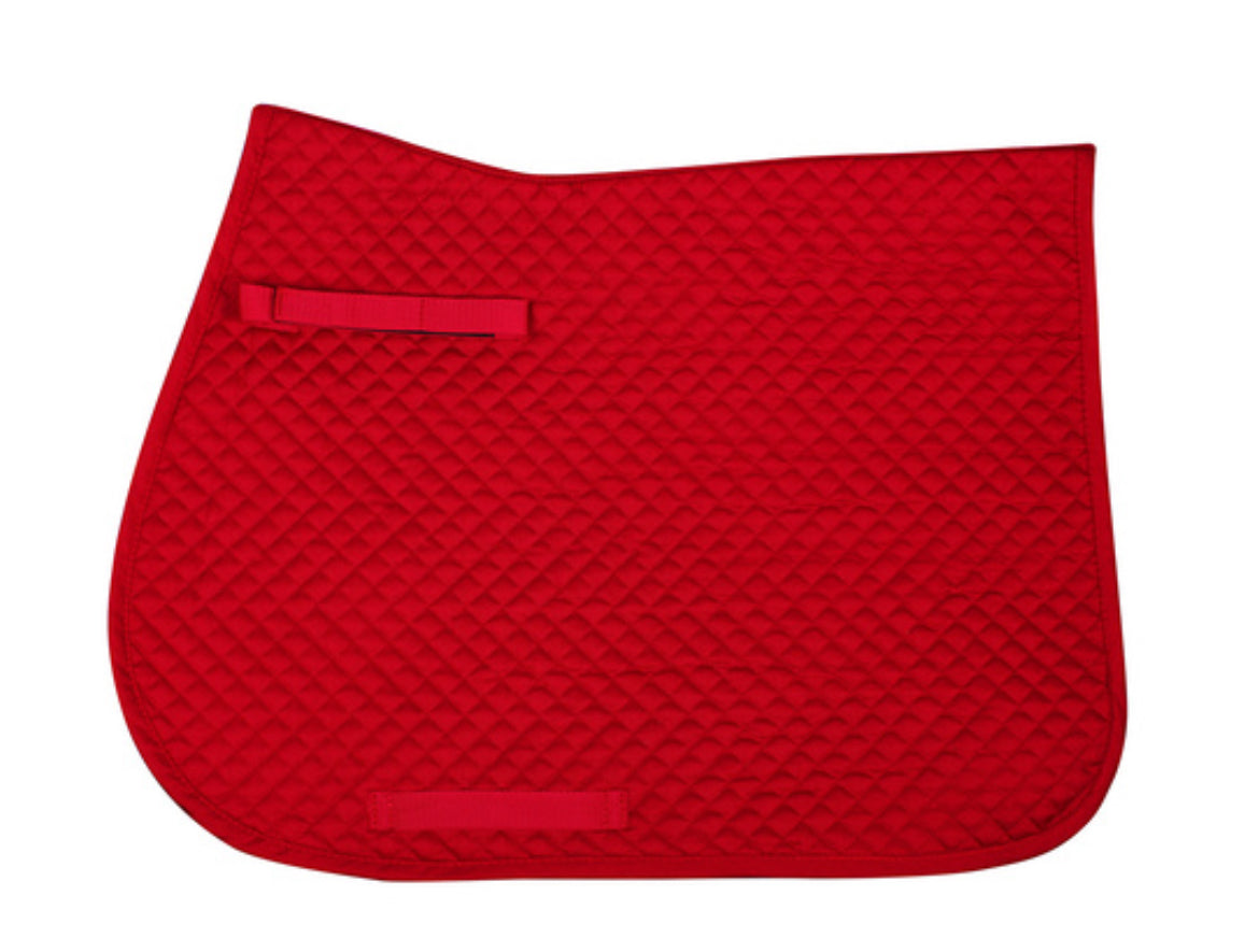 QHP color saddle pad- red full all purpose