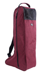 QHP horse riding boot bag - burgundy