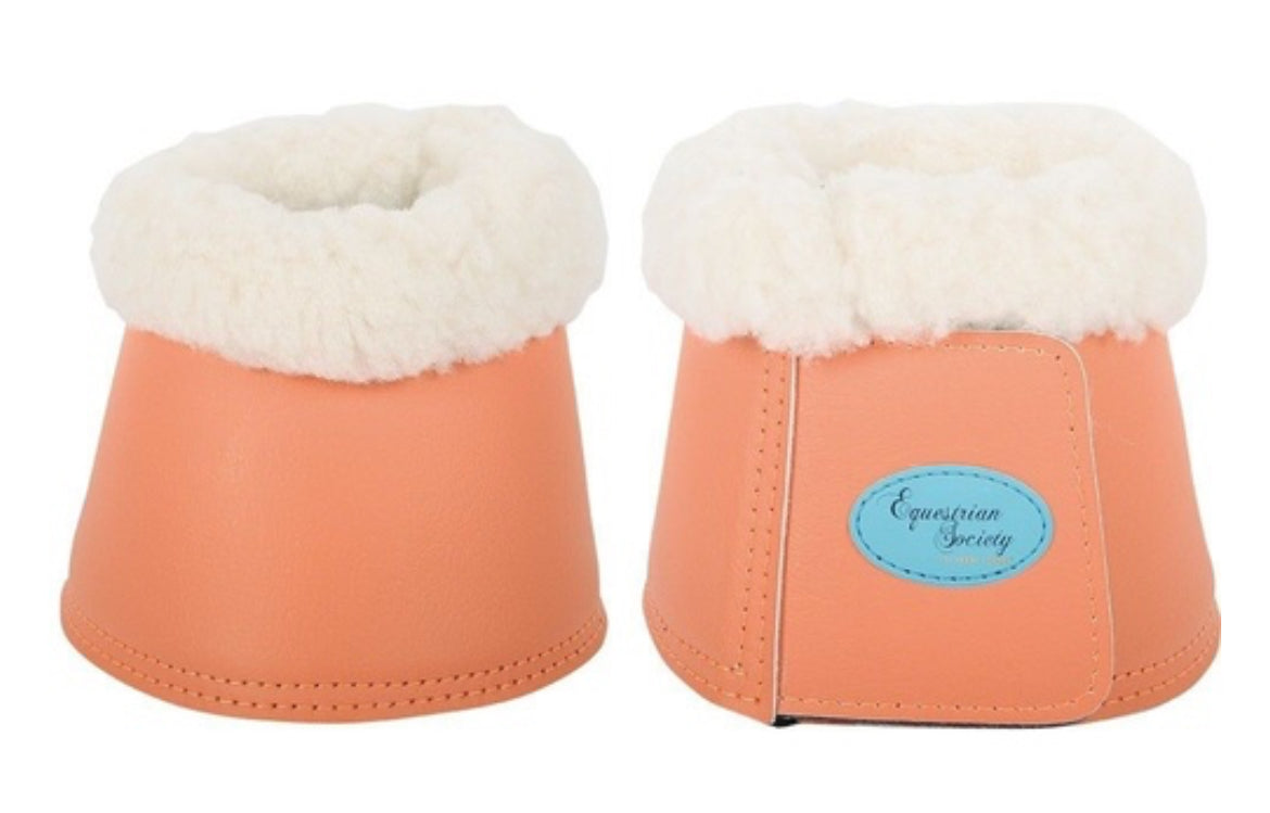 Harry's Horse Flextrainer Over Reach Bell Boots - coral