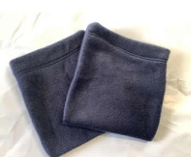 Polar fleece stirrup covers - navy