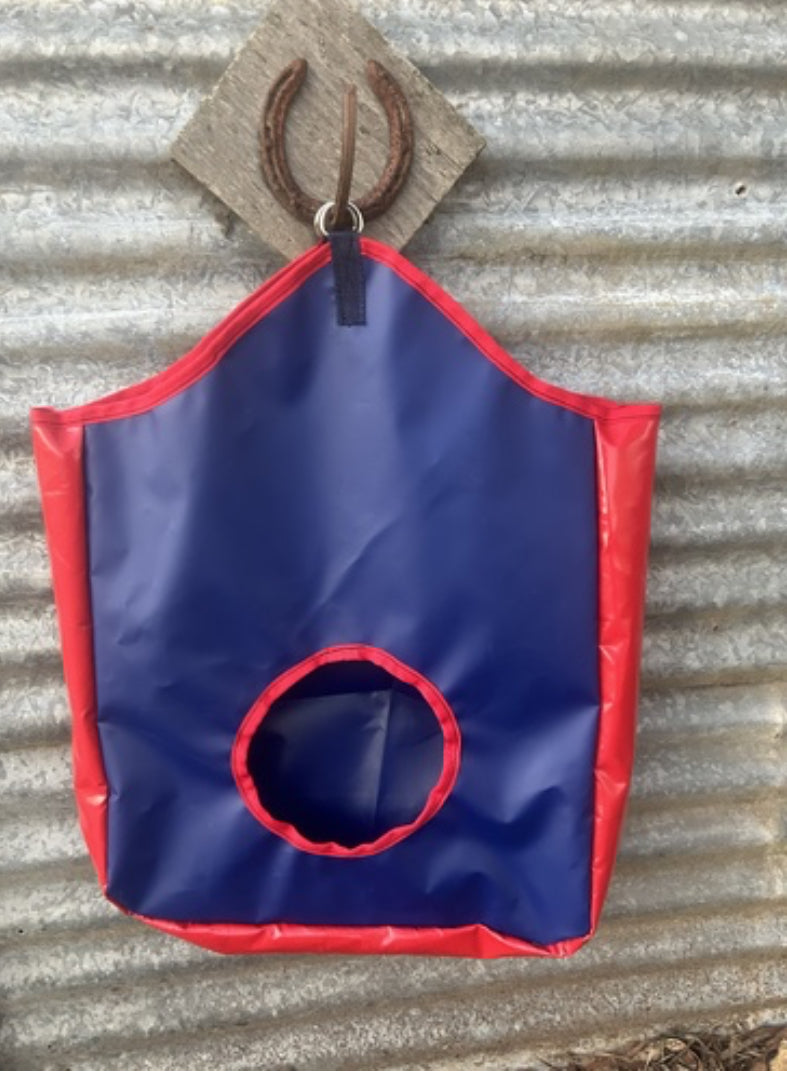 Ecotak PVC Hay Bag - Navy & red