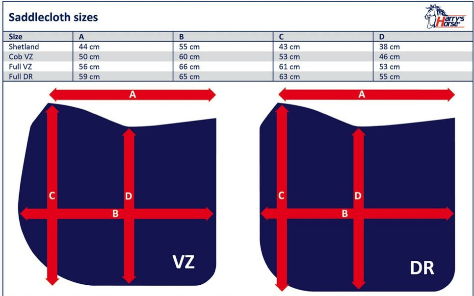 Harry's Horse Harrys Horse Delux All Purpose Saddle Pad - Navy