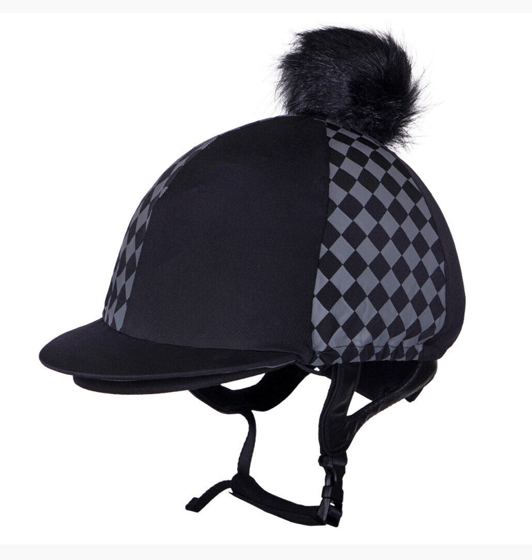 QHP Omaha Lycra Helmet Cover - Elegant