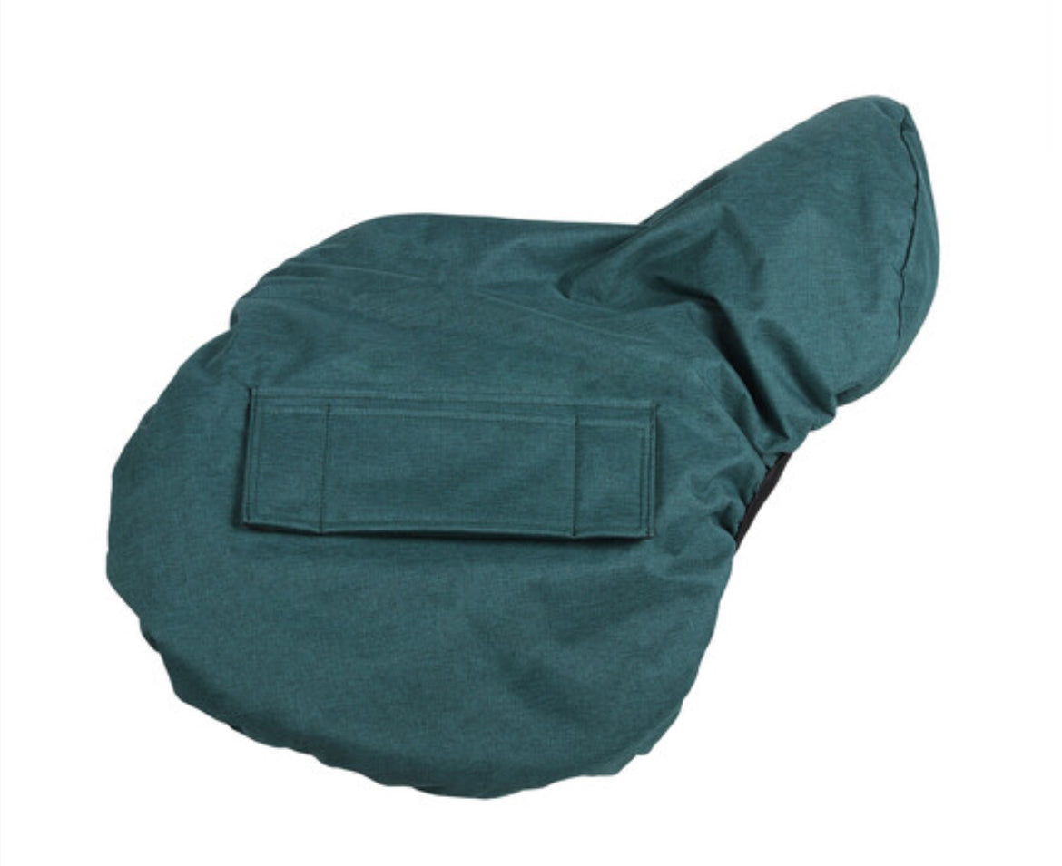 Qhp water-repellant saddle cover x bottle green
