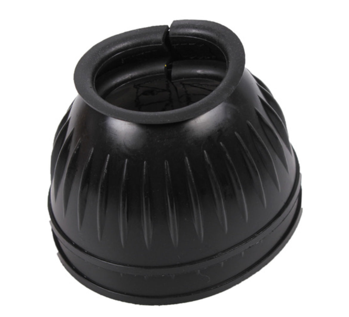 QHP Black Rubber Bell Boot medium