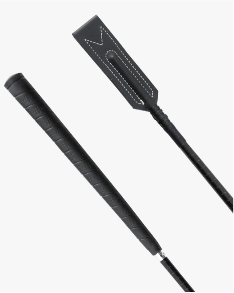 Premier Equine Foligno Jumping Bat/Whip - Black