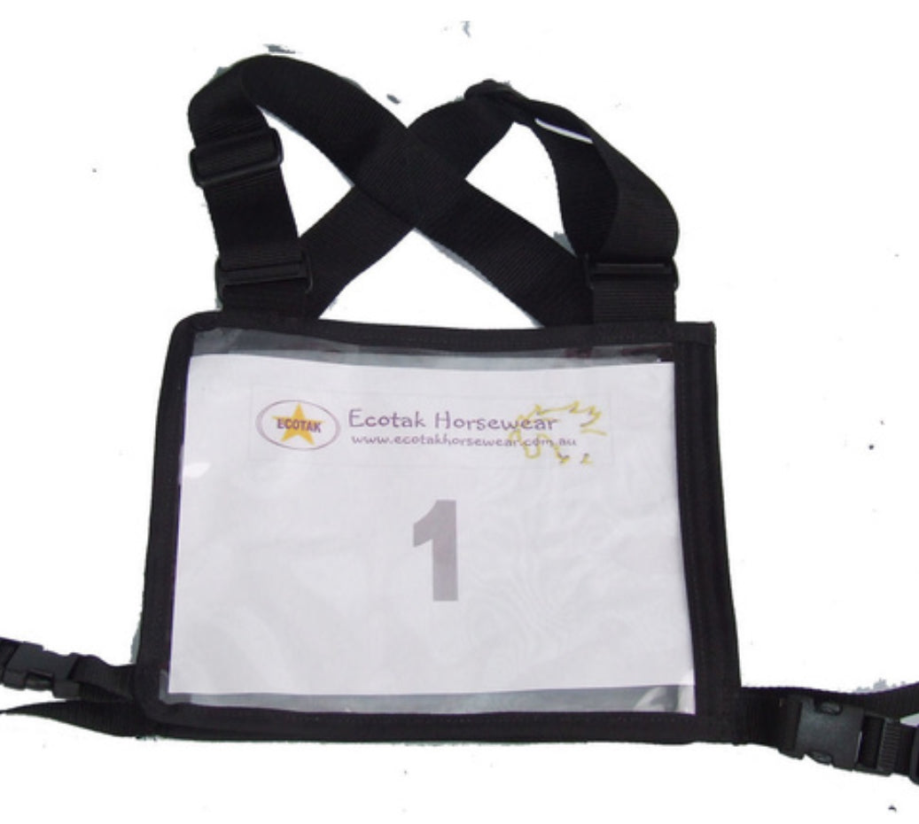 Ecotak Cross Country/Endurance Back Number Holder - Black