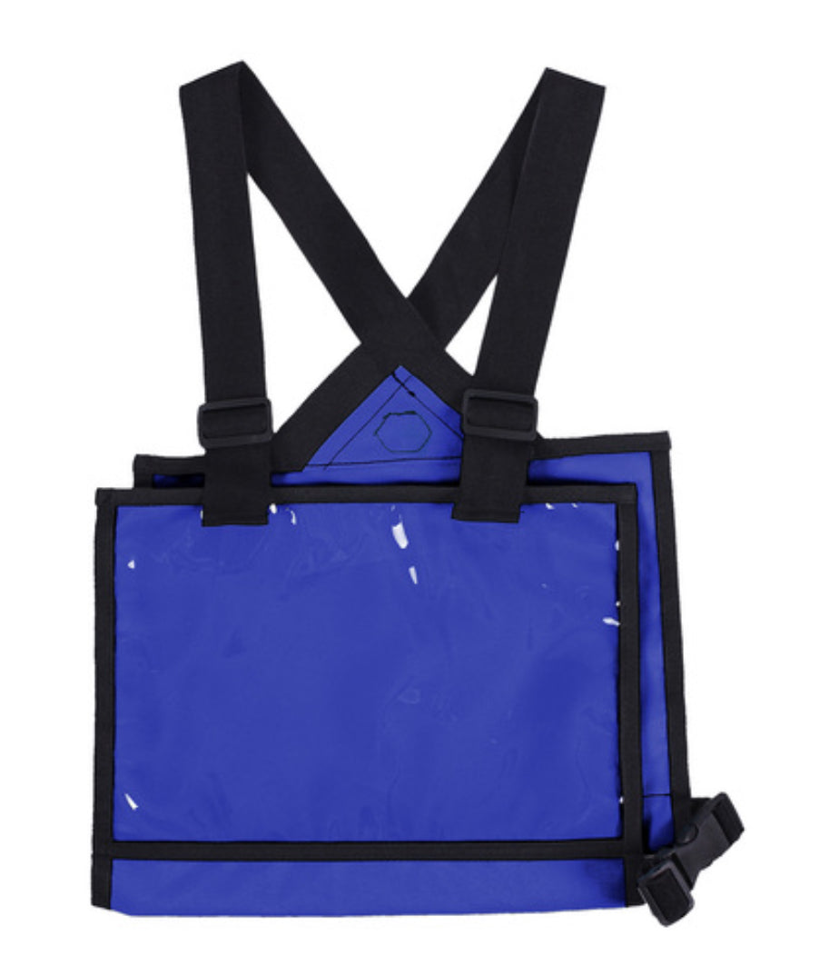 QHP cross country number bib/holder - cobalt blue