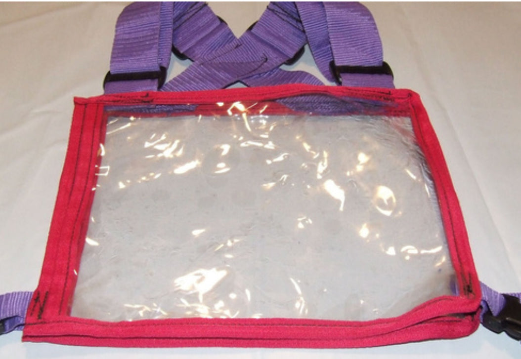 Ecotak Cross Country/Endurance Back Number Holder - Hot pink/purple