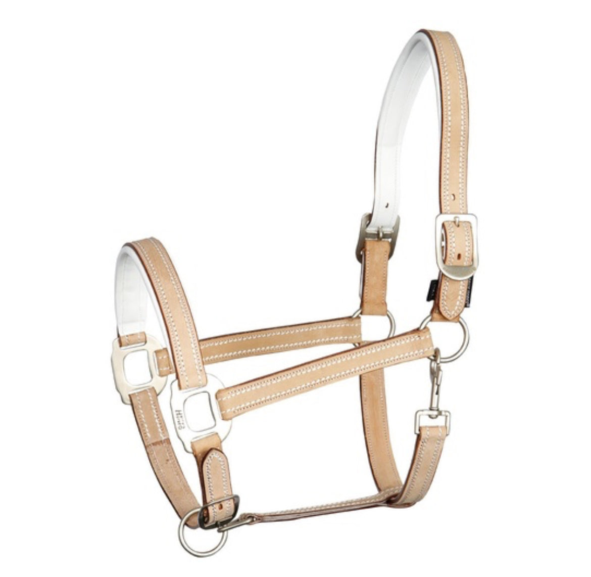 Harry's Horse Cremello Beige Leather Halter/Headstall - Full