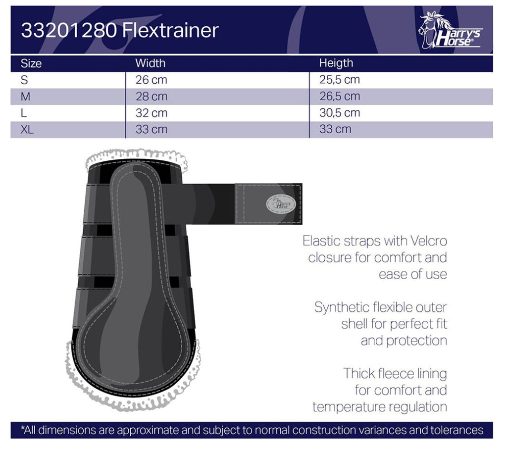 Harry's Horse Flextrainer Horse Boots - Black Snake