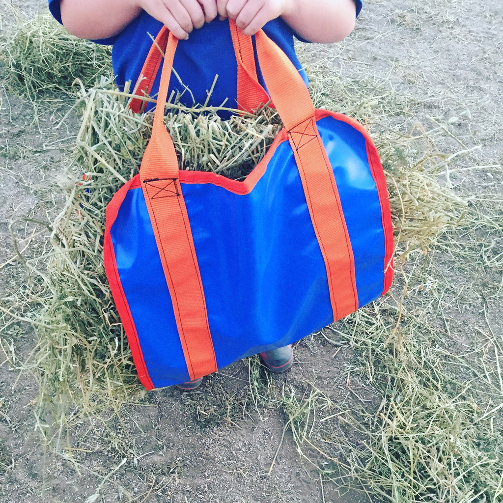 Ecotak PVC Hay Sling - Royal Blue/Red