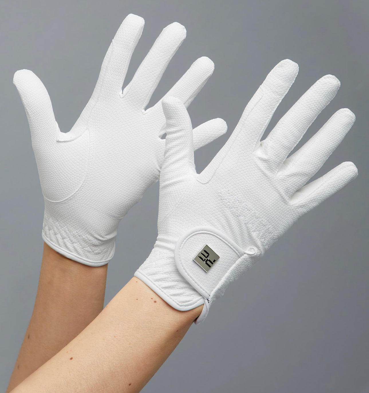 Premier Equine Metaro gloves - white