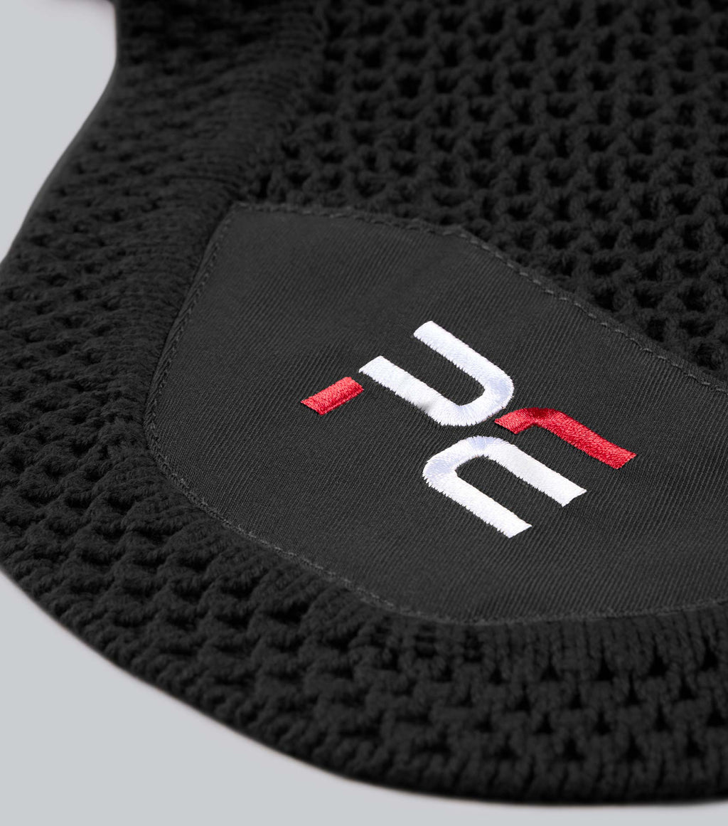 Premier Equine Acoustic Ear Bonnet Black - Large